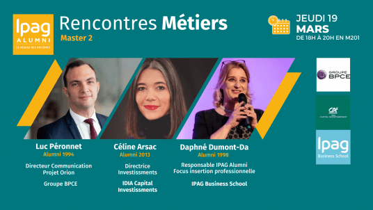 Les Rencontres Métiers IPAG ALUMNI - Master 2