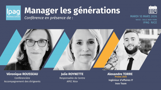 Conférence IPAG Nice : Manager les générations